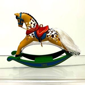 Rocking horse ornament vintage